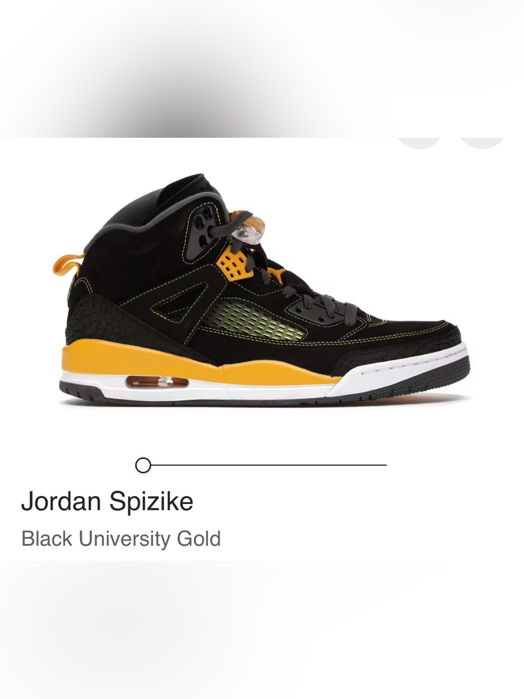 Jordan Spizike Black/University Gold Athletic Shoes (2012)